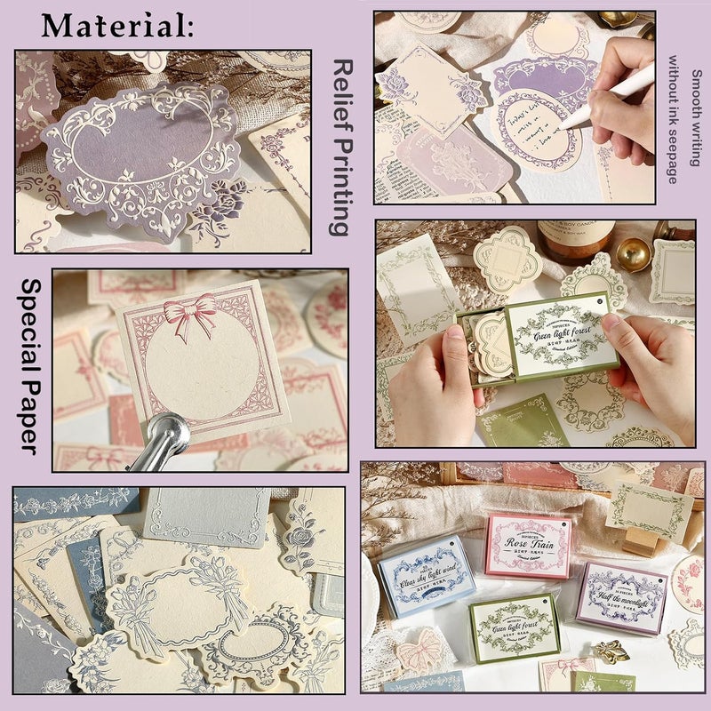 MAXLEAF 120pcs Vintage Scrapbooking Letter Writing Paper for Journaling Supplies, Aesthetic Decorative Craft Material Paper for Junk Journals Planner Scrapbook - Image 5